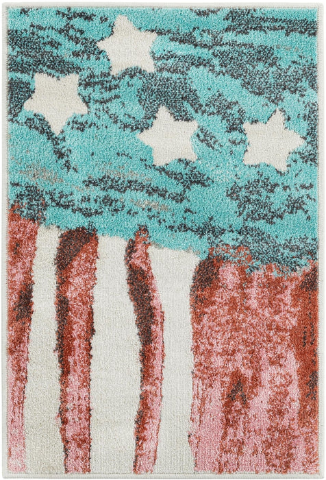 Unique Loom Whimsy Kids Collection Area Rug - Americana
