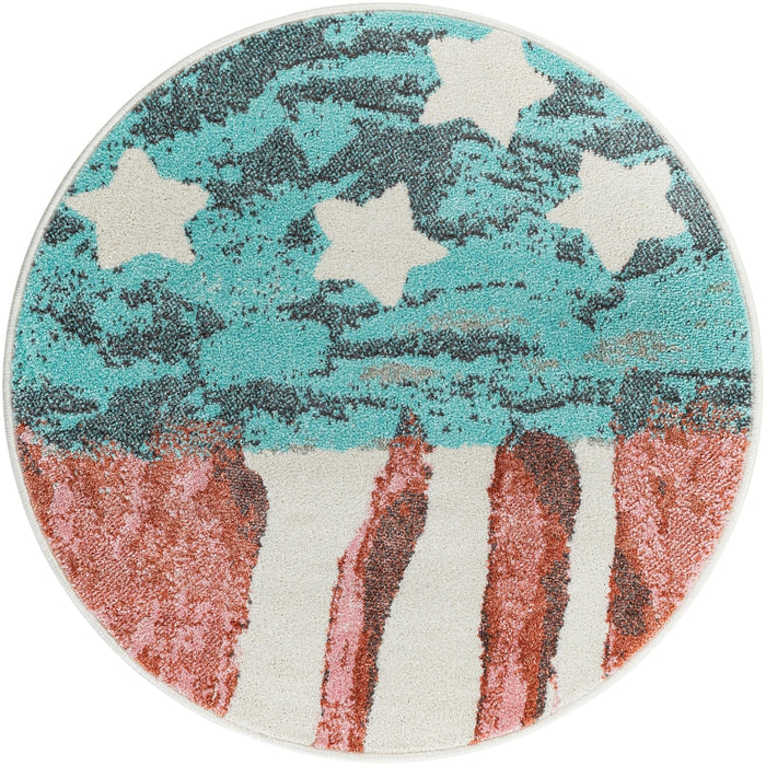 Unique Loom Whimsy Kids Collection Area Rug - Americana