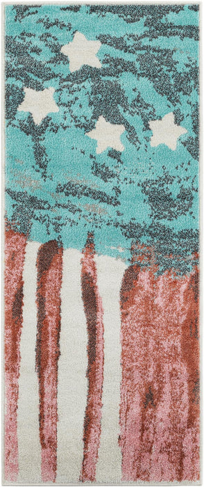 Unique Loom Whimsy Kids Collection Area Rug - Americana