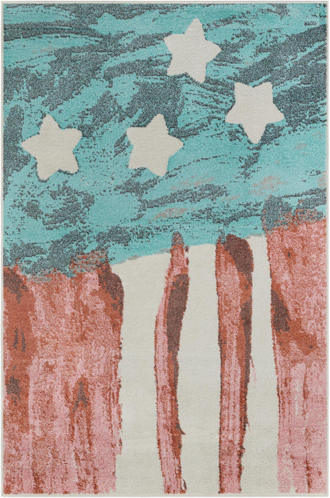 Unique Loom Whimsy Kids Collection Area Rug - Americana