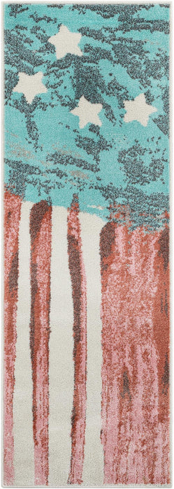 Unique Loom Whimsy Kids Collection Area Rug - Americana