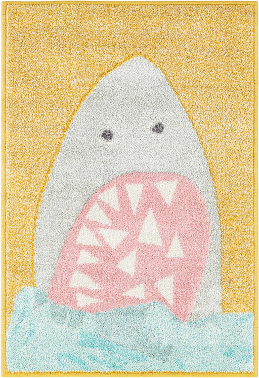 Unique Loom Whimsy Kids Collection Area Rug - Sharks