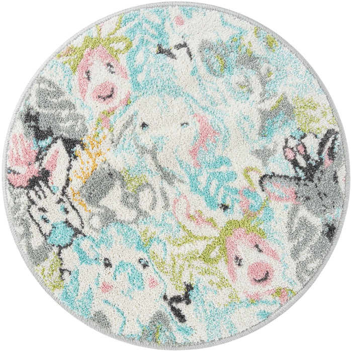 Unique Loom Whimsy Kids Collection Area Rug - Peekaboo