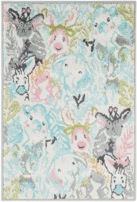Unique Loom Whimsy Kids Collection Area Rug - Peekaboo