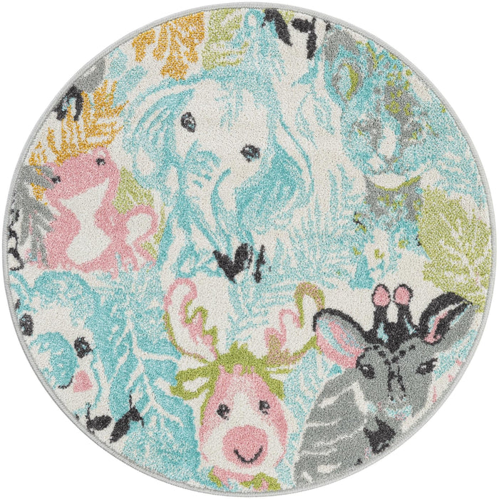Unique Loom Whimsy Kids Collection Area Rug - Peekaboo
