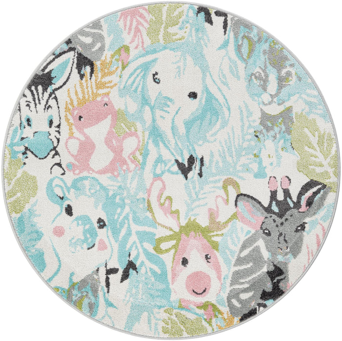 Unique Loom Whimsy Kids Collection Area Rug - Peekaboo