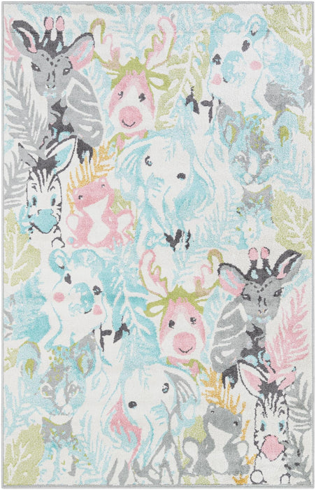 Unique Loom Whimsy Kids Collection Area Rug - Peekaboo