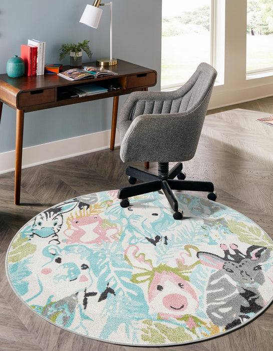 Unique Loom Whimsy Kids Collection Area Rug - Peekaboo