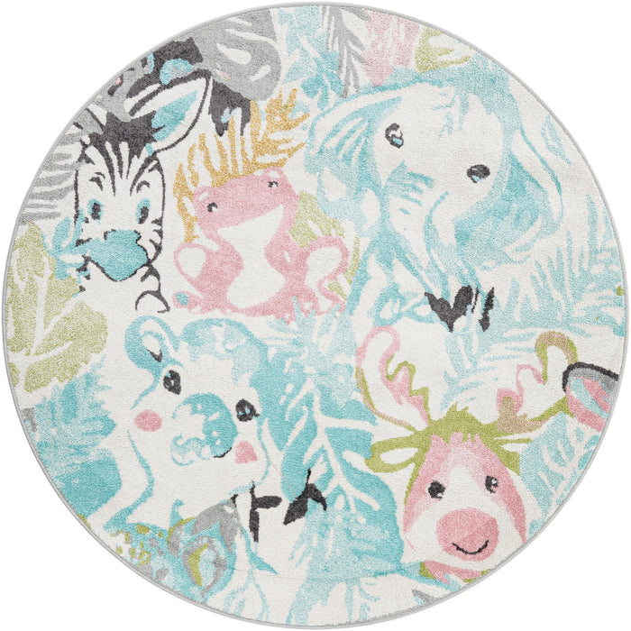 Unique Loom Whimsy Kids Collection Area Rug - Peekaboo