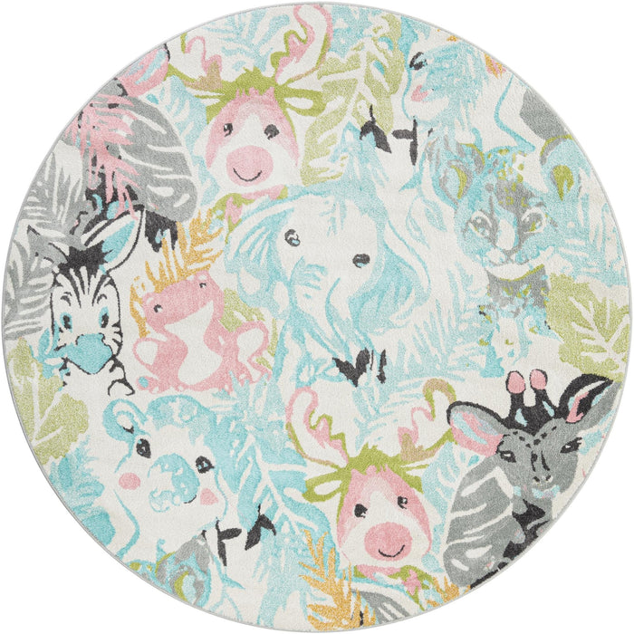 Unique Loom Whimsy Kids Collection Area Rug - Peekaboo