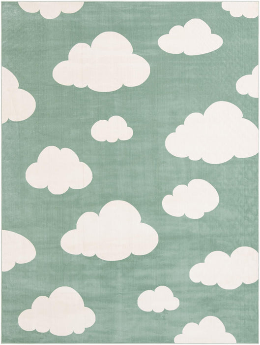 Unique Loom Whimsy Kids Collection Area Rug - Clouds