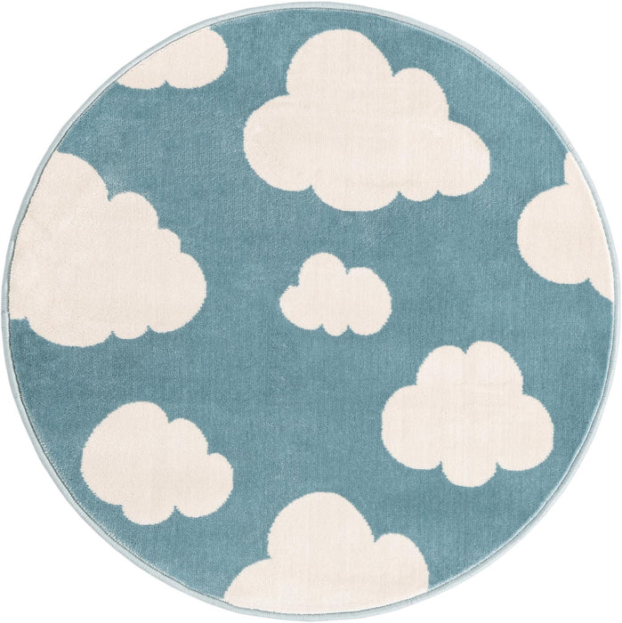 Unique Loom Whimsy Kids Collection Area Rug - Clouds
