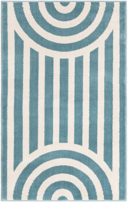 Unique Loom Whimsy Kids Collection Area Rug - Lines