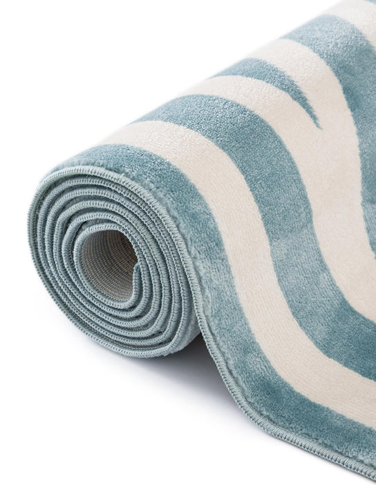 Unique Loom Whimsy Kids Collection Area Rug - Lines