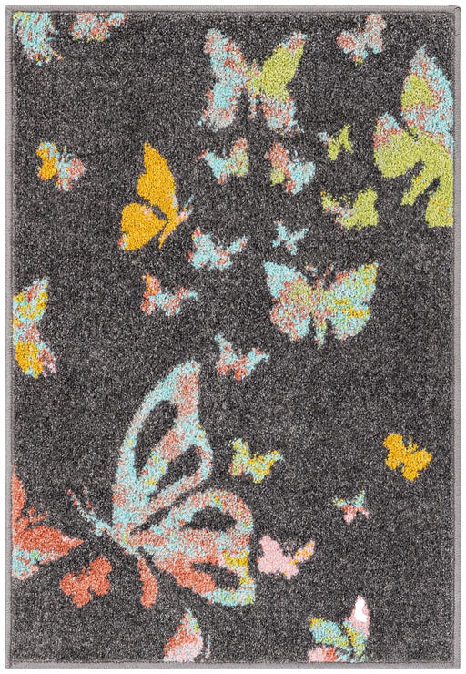 Unique Loom Whimsy Kids Collection Area Rug - Butterflies