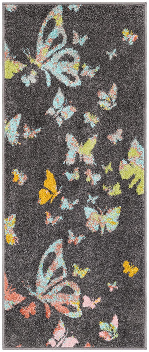Unique Loom Whimsy Kids Collection Area Rug - Butterflies