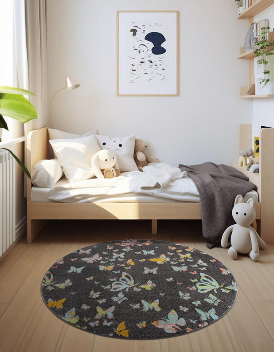 Unique Loom Whimsy Kids Collection Area Rug - Butterflies