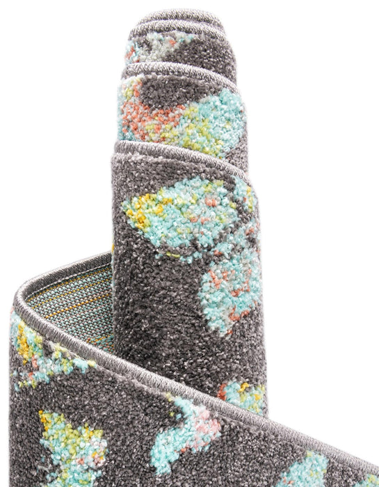 Unique Loom Whimsy Kids Collection Area Rug - Butterflies