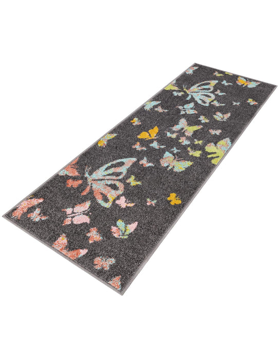 Unique Loom Whimsy Kids Collection Area Rug - Butterflies