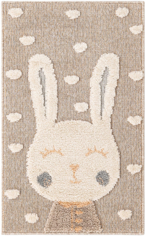 Unique Loom Whimsy Kids Collection Area Rug - Heart Bunny