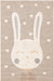 Unique Loom Whimsy Kids Collection Area Rug - Heart Bunny