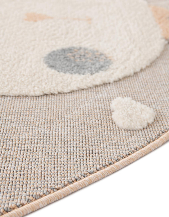 Unique Loom Whimsy Kids Collection Area Rug - Heart Bunny