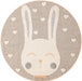 Unique Loom Whimsy Kids Collection Area Rug - Heart Bunny