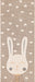 Unique Loom Whimsy Kids Collection Area Rug - Heart Bunny