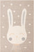Unique Loom Whimsy Kids Collection Area Rug - Heart Bunny