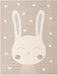 Unique Loom Whimsy Kids Collection Area Rug - Heart Bunny