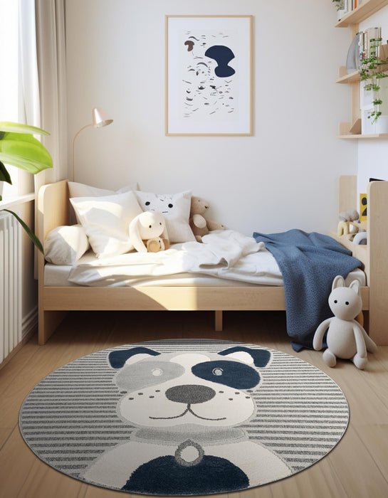 Unique Loom Whimsy Kids Collection Area Rug - Doggo