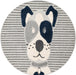 Unique Loom Whimsy Kids Collection Area Rug - Doggo