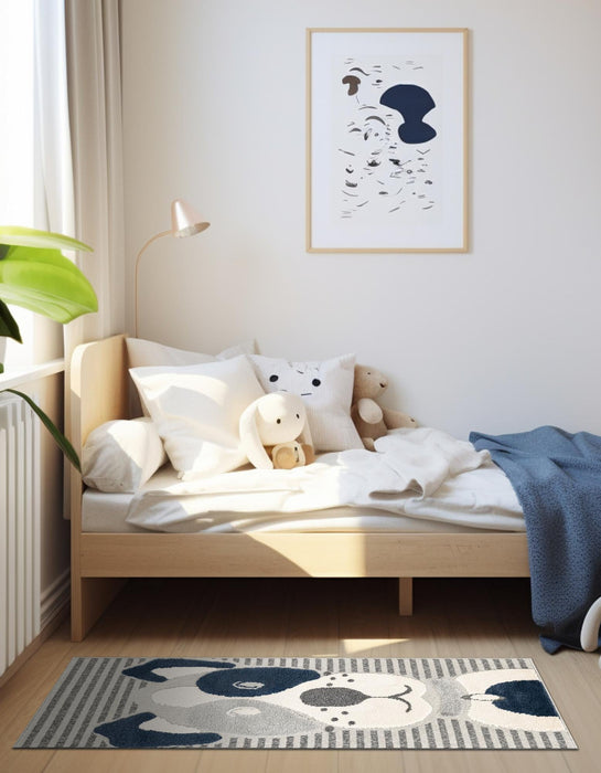 Unique Loom Whimsy Kids Collection Area Rug - Doggo