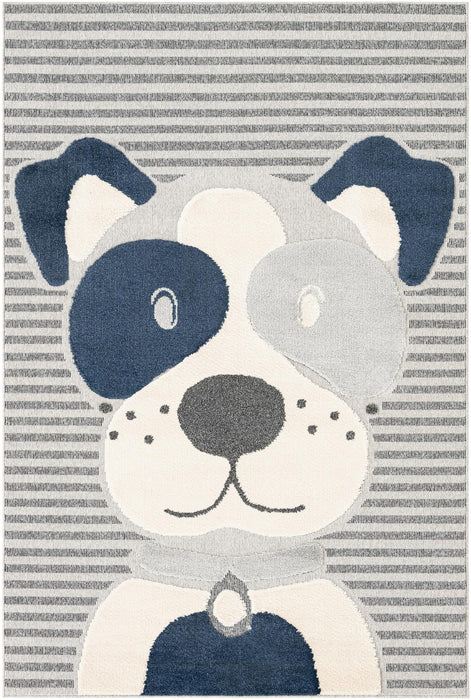 Unique Loom Whimsy Kids Collection Area Rug - Doggo