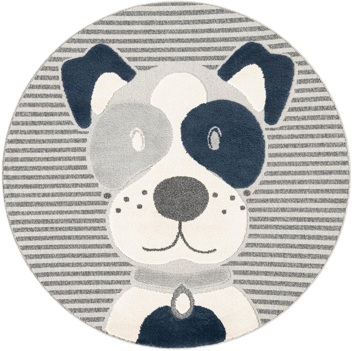 Unique Loom Whimsy Kids Collection Area Rug - Doggo