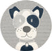 Unique Loom Whimsy Kids Collection Area Rug - Doggo
