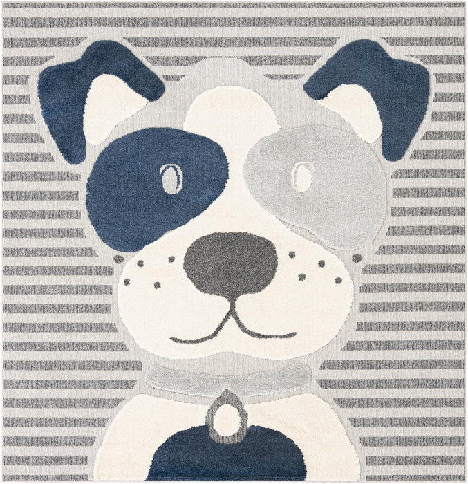 Unique Loom Whimsy Kids Collection Area Rug - Doggo