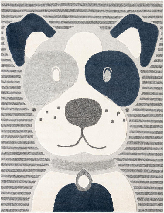 Unique Loom Whimsy Kids Collection Area Rug - Doggo