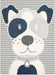 Unique Loom Whimsy Kids Collection Area Rug - Doggo