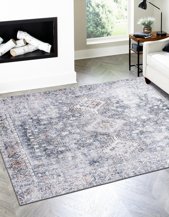 Unique Loom Yara Collection Area Rug - Akash