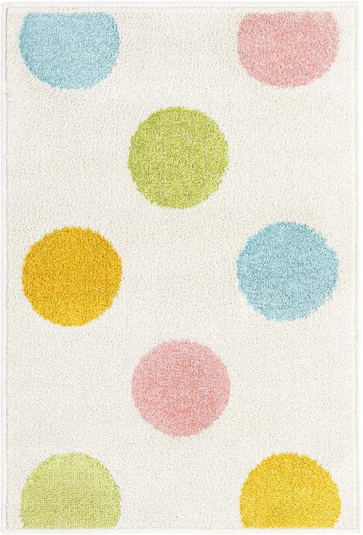 Unique Loom Whimsy Kids Collection Area Rug - Polka Dots