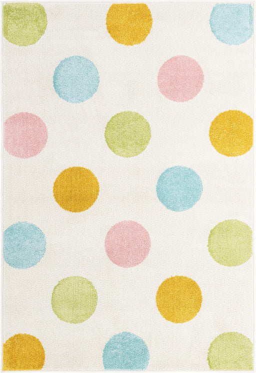 Unique Loom Whimsy Kids Collection Area Rug - Polka Dots