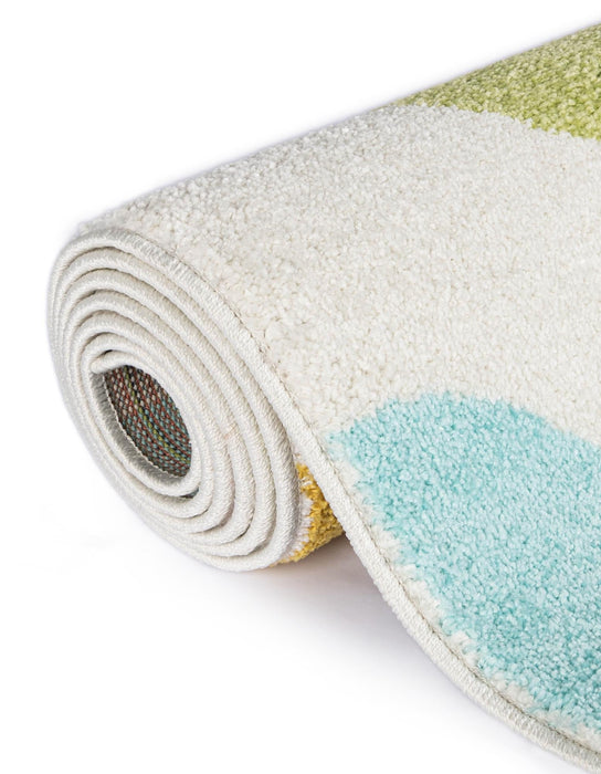 Unique Loom Whimsy Kids Collection Area Rug - Polka Dots