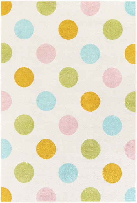 Unique Loom Whimsy Kids Collection Area Rug - Polka Dots