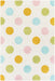 Unique Loom Whimsy Kids Collection Area Rug - Polka Dots