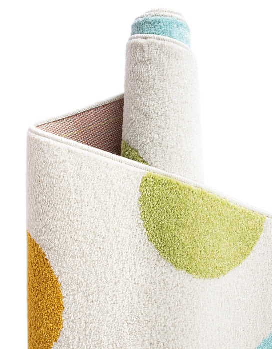Unique Loom Whimsy Kids Collection Area Rug - Polka Dots
