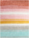Unique Loom Whimsy Kids Collection Area Rug - Pastel Abstract Rainbow