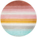 Unique Loom Whimsy Kids Collection Area Rug - Pastel Abstract Rainbow