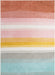 Unique Loom Whimsy Kids Collection Area Rug - Pastel Abstract Rainbow