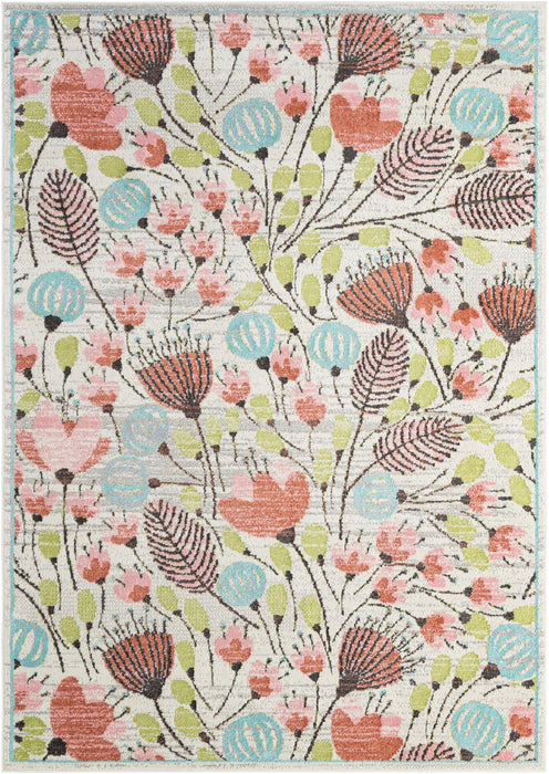 Unique Loom Whimsy Kids Collection Area Rug - Wildflowers